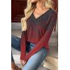Zeagoo Women Long Sleeve Tops Dressy Casual V Neck Tshirts Basics Tee 2025 Fall Trendy Clothes S-2XL(Mz838)