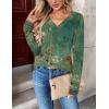 Zeagoo Women Long Sleeve Tops Dressy Casual V Neck Tshirts Basics Tee 2025 Fall Trendy Clothes S-2XL(Mz839)