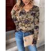 Zeagoo Women Long Sleeve Tops Dressy Casual V Neck Tshirts Basics Tee 2025 Fall Trendy Clothes S-2XL(Mz857)