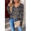 Zeagoo Women Long Sleeve Tops Dressy Casual V Neck Tshirts Basics Tee 2025 Fall Trendy Clothes S-2XL(Mz869)