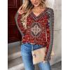 Zeagoo Women Long Sleeve Tops Dressy Casual V Neck Tshirts Basics Tee 2025 Fall Trendy Clothes S-2XL(Mz870)