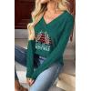 Zeagoo Women Long Sleeve Tops Dressy Casual V Neck Tshirts Basics Tee 2025 Fall Trendy Clothes S-2XL(Sd484)