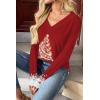 Zeagoo Women Long Sleeve Tops Dressy Casual V Neck Tshirts Basics Tee 2025 Fall Trendy Clothes S-2XL(Sd489)