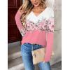 Zeagoo Women Long Sleeve Tops Dressy Casual V Neck Tshirts Basics Tee 2025 Fall Trendy Clothes S-2XL(Sf122)