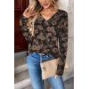 Zeagoo Women Long Sleeve Tops Dressy Casual V Neck Tshirts Basics Tee 2025 Fall Trendy Clothes S-2XL(Sf209)