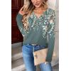 Zeagoo Women Long Sleeve Tops Dressy Casual V Neck Tshirts Basics Tee 2025 Fall Trendy Clothes S-2XL(Wf71)