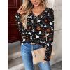 Zeagoo Women Long Sleeve Tops Dressy Casual V Neck Tshirts Basics Tee 2025 Fall Trendy Clothes S-2XL(Ws36)
