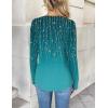 Zeagoo Women Long Sleeve Tops Dressy Casual V Neck Tshirts Basics Tee 2025 Fall Trendy Clothes S-2XL(Xh363)