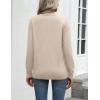 Zeagoo Womens 2026 Fall Sweaters Long Sleeve Tops Classic Crew Neck Pullover Sweaters Loose Dressy Casual Basic Clothes(Apricot)