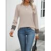 Zeagoo Womens 2026 Fall Sweaters Long Sleeve Tops Classic Crew Neck Pullover Sweaters Loose Dressy Casual Basic Clothes(Apricot-tz255)