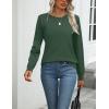 Zeagoo Womens 2026 Fall Sweaters Long Sleeve Tops Classic Crew Neck Pullover Sweaters Loose Dressy Casual Basic Clothes(Army Green)