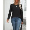 Zeagoo Womens 2026 Fall Sweaters Long Sleeve Tops Classic Crew Neck Pullover Sweaters Loose Dressy Casual Basic Clothes(Black)