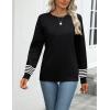 Zeagoo Womens 2026 Fall Sweaters Long Sleeve Tops Classic Crew Neck Pullover Sweaters Loose Dressy Casual Basic Clothes(Black-tz256)