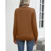Zeagoo Womens 2026 Fall Sweaters Long Sleeve Tops Classic Crew Neck Pullover Sweaters Loose Dressy Casual Basic Clothes(Coffee)