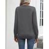 Zeagoo Womens 2026 Fall Sweaters Long Sleeve Tops Classic Crew Neck Pullover Sweaters Loose Dressy Casual Basic Clothes(Dark Gray)