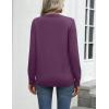 Zeagoo Womens 2026 Fall Sweaters Long Sleeve Tops Classic Crew Neck Pullover Sweaters Loose Dressy Casual Basic Clothes(Dark Purple)