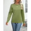 Zeagoo Womens 2026 Fall Sweaters Long Sleeve Tops Classic Crew Neck Pullover Sweaters Loose Dressy Casual Basic Clothes(Grass Green)