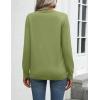 Zeagoo Womens 2026 Fall Sweaters Long Sleeve Tops Classic Crew Neck Pullover Sweaters Loose Dressy Casual Basic Clothes(Grass Green)