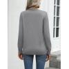 Zeagoo Womens 2026 Fall Sweaters Long Sleeve Tops Classic Crew Neck Pullover Sweaters Loose Dressy Casual Basic Clothes(Gray)