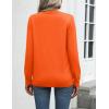 Zeagoo Womens 2026 Fall Sweaters Long Sleeve Tops Classic Crew Neck Pullover Sweaters Loose Dressy Casual Basic Clothes(Orange)