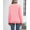 Zeagoo Womens 2026 Fall Sweaters Long Sleeve Tops Classic Crew Neck Pullover Sweaters Loose Dressy Casual Basic Clothes(Pink)