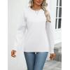 Zeagoo Womens 2026 Fall Sweaters Long Sleeve Tops Classic Crew Neck Pullover Sweaters Loose Dressy Casual Basic Clothes(White)