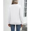 Zeagoo Womens 2026 Fall Sweaters Long Sleeve Tops Classic Crew Neck Pullover Sweaters Loose Dressy Casual Basic Clothes(White)