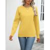 Zeagoo Womens 2026 Fall Sweaters Long Sleeve Tops Classic Crew Neck Pullover Sweaters Loose Dressy Casual Basic Clothes(Yellow)