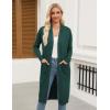 Zeagoo Women’s Long Cardigan Sweaters Lightweight Sweater Long Sleeve Open Front Casual Knit Duster Cardigans with Pocket(Green)