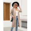 Zeagoo Women’s Long Cardigan Sweaters Lightweight Sweater Long Sleeve Open Front Casual Knit Duster Cardigans with Pocket(K_beige)