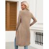 Zeagoo Women’s Long Cardigan Sweaters Lightweight Sweater Long Sleeve Open Front Casual Knit Duster Cardigans with Pocket(Khaki)