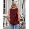 Zeagoo Women’s Silk Satin Camisole Tank Tops V Neck Pleated Dressy Casual Sleeveless Blouses Summer Business Work Shirts(Z – Heart)