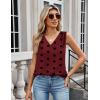 Zeagoo Women’s Silk Satin Camisole Tank Tops V Neck Pleated Dressy Casual Sleeveless Blouses Summer Business Work Shirts(Z – Heart)