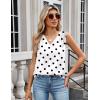 Zeagoo Women’s Silk Satin Camisole Tank Tops V Neck Pleated Dressy Casual Sleeveless Blouses Summer Business Work Shirts(Z – Jh592)