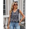 Zeagoo Women’s Silk Satin Camisole Tank Tops V Neck Pleated Dressy Casual Sleeveless Blouses Summer Business Work Shirts(Z – Mz473)