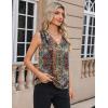 Zeagoo Women’s Silk Satin Camisole Tank Tops V Neck Pleated Dressy Casual Sleeveless Blouses Summer Business Work Shirts(Z – Mz721)