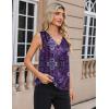 Zeagoo Women’s Silk Satin Camisole Tank Tops V Neck Pleated Dressy Casual Sleeveless Blouses Summer Business Work Shirts(Z – Mz907)