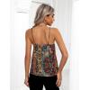 Zeagoo Women’s Silk Satin Tank Tops 2026 V Neck Adjustable Spaghetti Strap Sleeveless Camisole Summer Basic Blouse(Mz721)