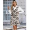 Zeagoo Women’s Sweater Vest Dresses for Women 2025 V Neck Sleeveless Knit Pullover Sweater with Pockets Fall Winter Outfits(An425)