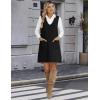 Zeagoo Women’s Sweater Vest Dresses for Women 2025 V Neck Sleeveless Knit Pullover Sweater with Pockets Fall Winter Outfits(Black)
