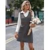 Zeagoo Women’s Sweater Vest Dresses for Women 2025 V Neck Sleeveless Knit Pullover Sweater with Pockets Fall Winter Outfits(Dark Grey)