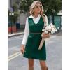 Zeagoo Women’s Sweater Vest Dresses for Women 2025 V Neck Sleeveless Knit Pullover Sweater with Pockets Fall Winter Outfits(Green)