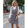 Zeagoo Women’s Sweater Vest Dresses for Women 2025 V Neck Sleeveless Knit Pullover Sweater with Pockets Fall Winter Outfits(Grey)