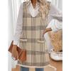 Zeagoo Women’s Sweater Vest Dresses for Women 2025 V Neck Sleeveless Knit Pullover Sweater with Pockets Fall Winter Outfits(Gw304)