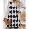 Zeagoo Women’s Sweater Vest Dresses for Women 2025 V Neck Sleeveless Knit Pullover Sweater with Pockets Fall Winter Outfits(Gz818)