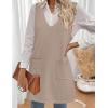 Zeagoo Women’s Sweater Vest Dresses for Women 2025 V Neck Sleeveless Knit Pullover Sweater with Pockets Fall Winter Outfits(Wa)