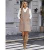 Zeagoo Women’s Sweater Vest Dresses for Women 2025 V Neck Sleeveless Knit Pullover Sweater with Pockets Fall Winter Outfits(Wa)