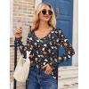 Zeagoo Womens T Shirts Long Sleeve V Neck Basic Tee Casual Loose Fit Soft Fall Tops Outfits 2026 S-XXL(Black Ghost)