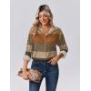 Zeagoo Womens Tops Long Sleeve Satin Silk Button Down Shirts Casual Business Dressy Blouses Fall Clothes(Geometric 398)