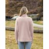 Zeagoo Women’s Turtleneck Sweater 2026 Fall Winter Chunky Knitted Pullover High Low Hem Trendy Basic Jumper Top(Apricot)